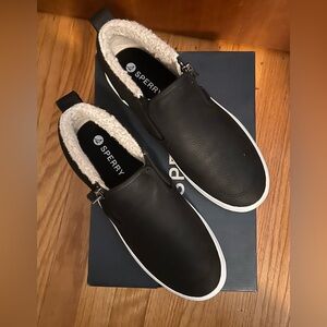 Sperry Cozy Crest Lug Side Zip Faux Shearling Lined Sneaker Boot (Women)